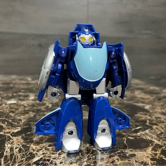 Playskool Transformers Rescue Bots Academy Whirl The Flight-Bot Blue Jet Plane - Picture 10 of 11